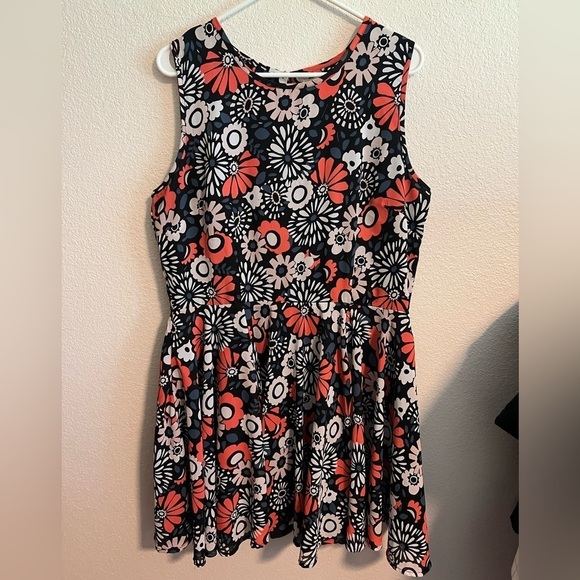 MAISON Jules Pink and White Floral Dress Size XL - Picture 1 of 11